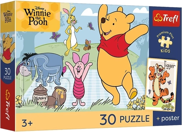Puzzle Trefl dla dzieci Kubuś Puchatek „Słodkie chwile” 30 elementów