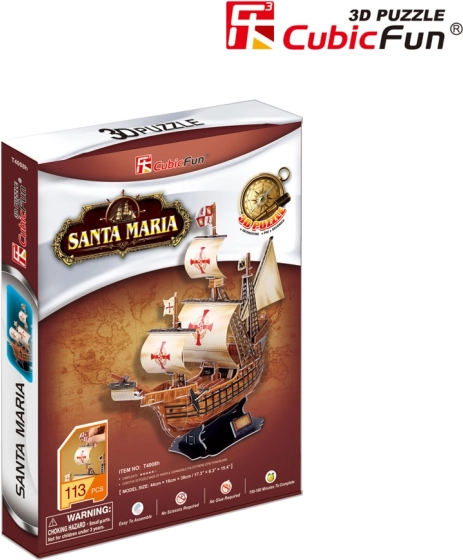 Puzzle 3D Statek Santa Maria
