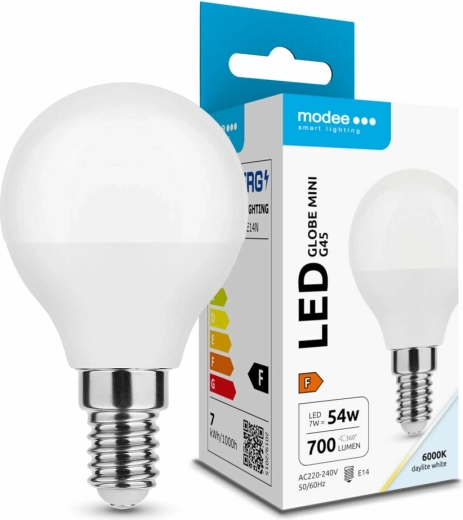 Żarówka LED G45 7 W E14 zimna biel 700 lm Modee Lighting