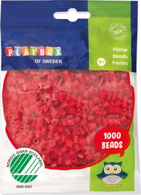 Koralki do prasowania Czerwone 1000 szt.