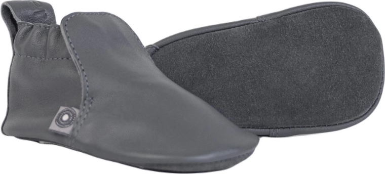 Lodger Stepper gunmetal skórzane kapcie 12–15 miesięcy