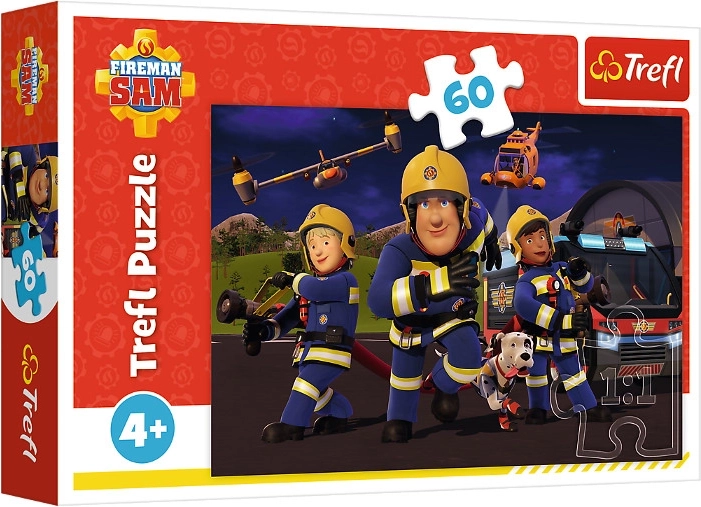 Puzzle 60 elementów Bohater w mundurze – Strażak Sam