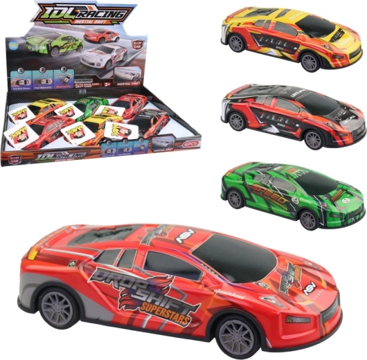 Metalowe samochodziki sportowe 17,5 cm – zestaw 6 szt. w display boxie