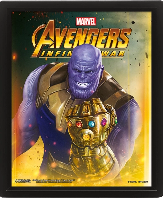 3D obraz – puzzle AVENGERS Thanos