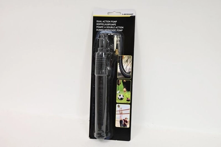 Dwukierunkowa pompka Dunlop do piłek z igłą i akcesoriami 23,5 cm