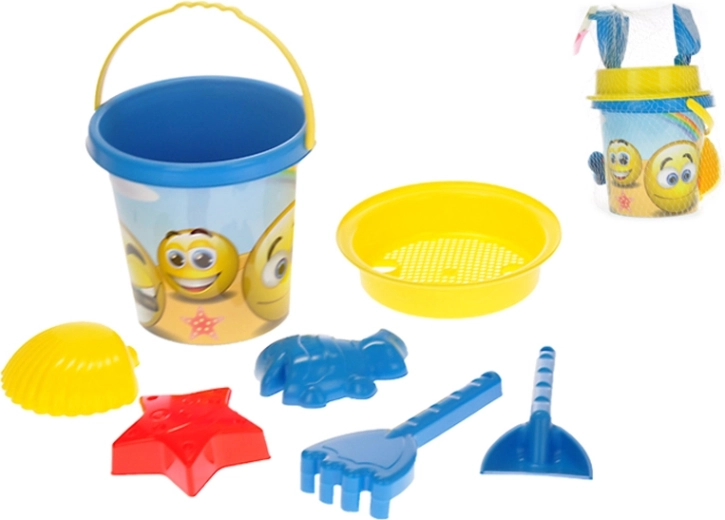 Zestaw do piasku Emotikonki, 7 elementów