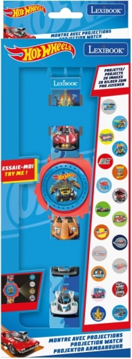 Cyfrowy zegarek projekcyjny HOT WHEELS od Lexibook z 20 obrazkami