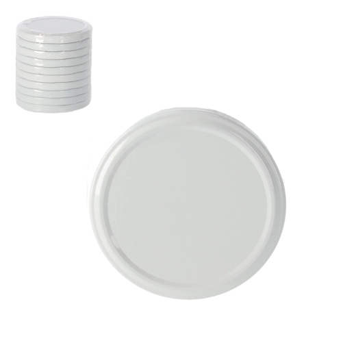 Zestaw wieczek do słoików 82 mm, 10 szt., kolorowe motywy