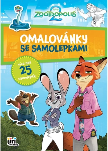 Kolorowanka A4 z naklejkami Zootropolis – 1 szt.