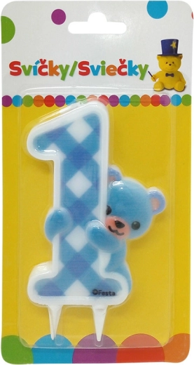 Świeczka Miś Jumbo dla Chłopców