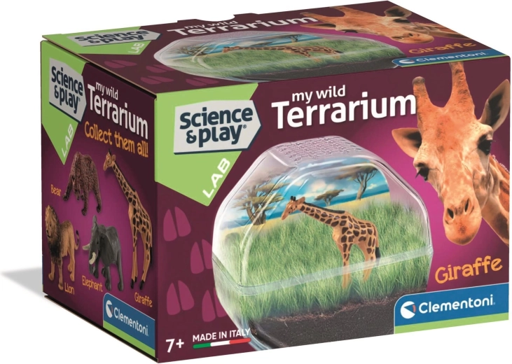 Mini terrarium z żyrafą CLEMENTONI