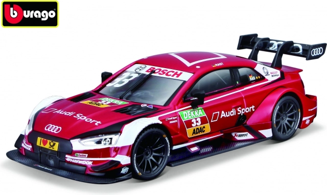 Bburago Race Audi Sport RS 5 DTM 2018 René Rast 1:32 czerwony model