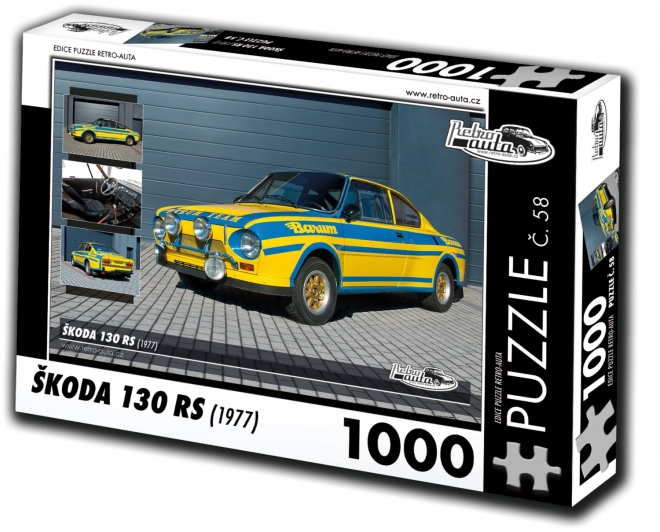 Puzzle Retro-Auta Škoda 130 RS 1000 elementów