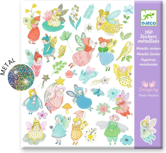 Błyszczące naklejki wróżki DJECO