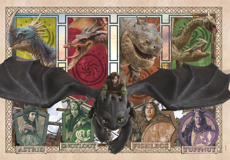 Clementoni puzzle Jak wytresować smoka SuperColor 300 elementów