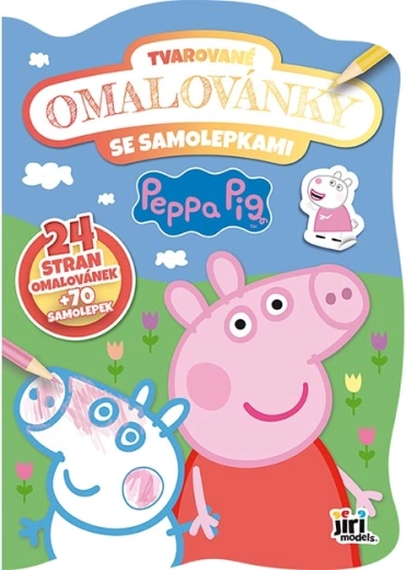 Wycinankowa kolorowanka Świnka Peppa z naklejkami