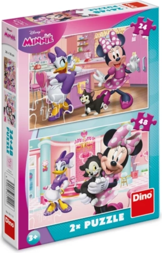 Puzzle Minnie i Figaro 24 i 48 elementów
