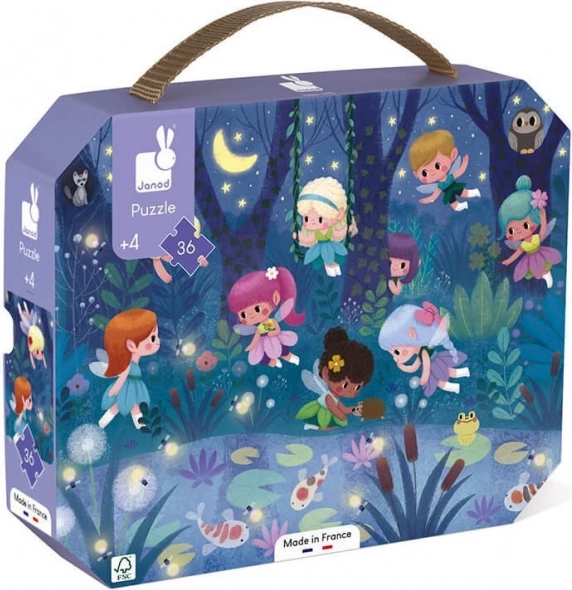 Puzzle w walizeczce Nocne wróżki 36 elementów