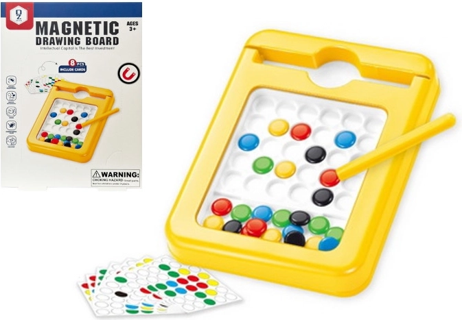 Magnetyczna mozaika z rysikiem i kartami wzorów