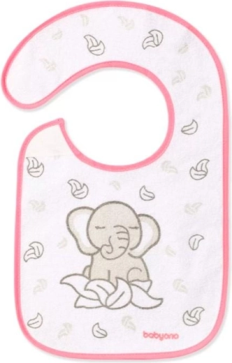 BabyOno frotte wodoodporny śliniak ze słoneczkiem, średni (6m+)