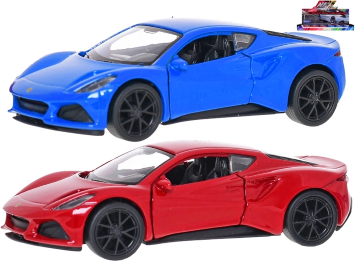 Metalowy model auta Lotus Emira 12 cm z napędem pull-back - 1 sztuka