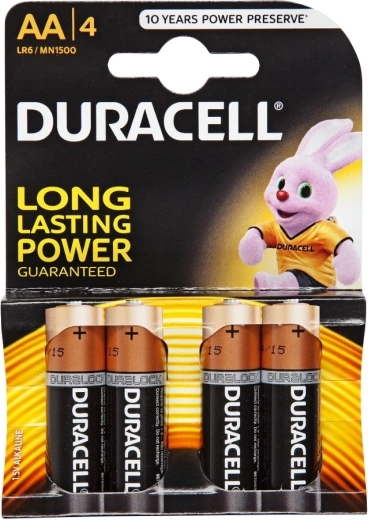 Baterie alkaliczne AA DURACELL Basic LR6, 1,5 V, 4 szt.