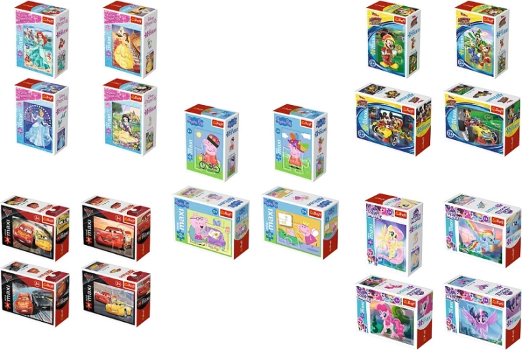 Puzzle Mini Maxi – kolorowe układanki dla najmłodszych, 20 elementów