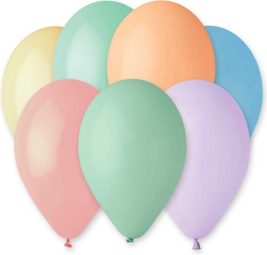 Pastelowe lateksowe balony Gemar 26 cm – zestaw 10 szt.