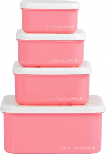Zestaw czterech pojemników śniadaniowych A Little Lovely Company – Lody