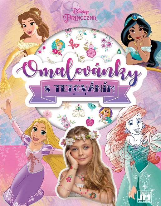 Kolorowanka z tatuażami Disney Księżniczki
