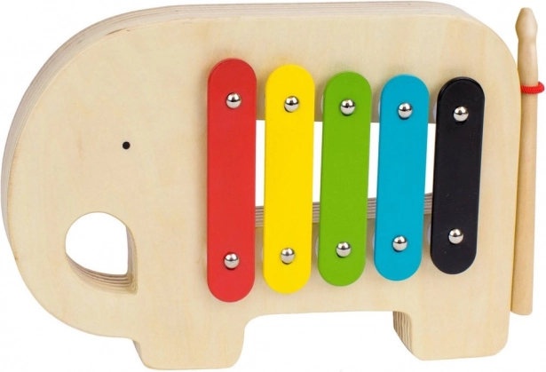 Petit Collage drewniany ksylofon słoń