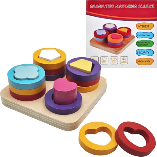 Drewniana układanka dla dzieci 3+