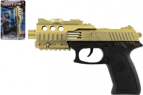 Plastowy pistolet bezwładnościowy dla dzieci 20 × 13 cm