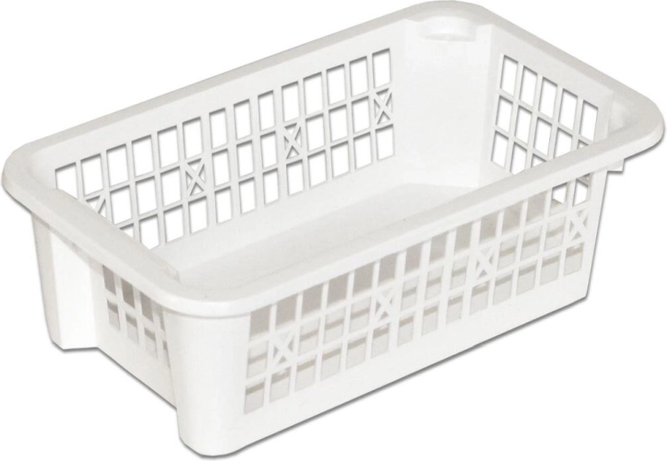 Plastowy koszyk do sztaplowania 20 × 12 × 6 cm, mix kolorów