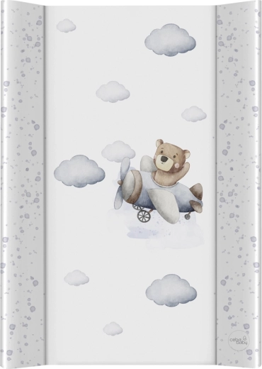Ceba Baby twarda mata do przewijania na łóżeczko Ultra Light Pilot Bear 50 × 70 cm