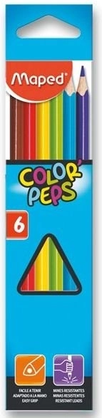 Trojkątne kredki MAPED Color'Peps 6 szt.