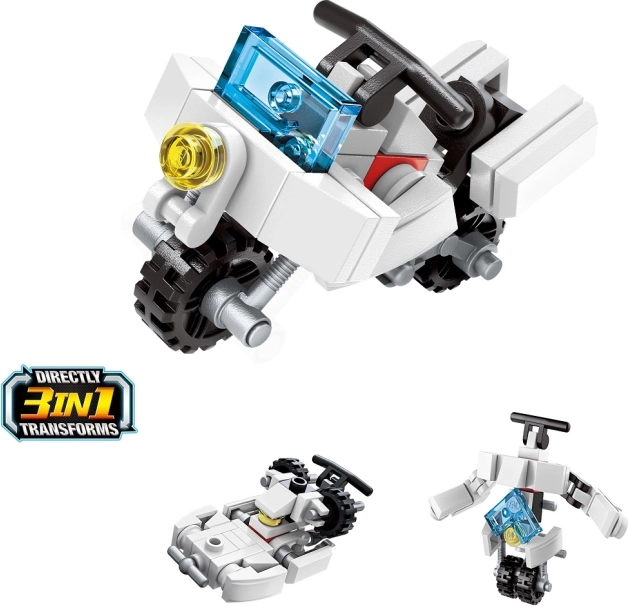 QMAN motocykl 3w1 – mini zestaw konstrukcyjny (36 elementów)