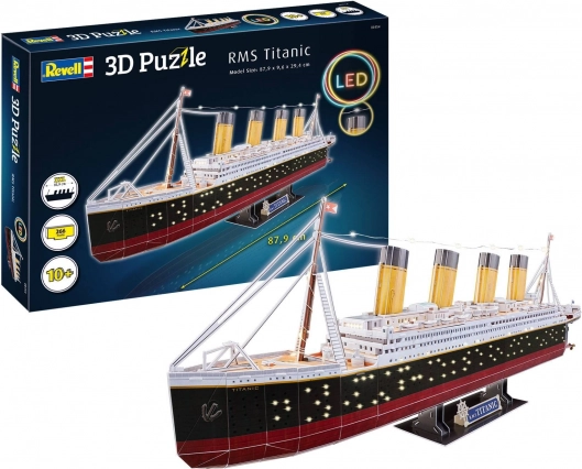 Revell RMS Titanic edycja LED 3D puzzle model statku