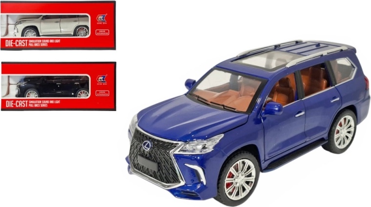 Metalowy model LEXUS LX 1:24 ze światłem i dźwiękiem