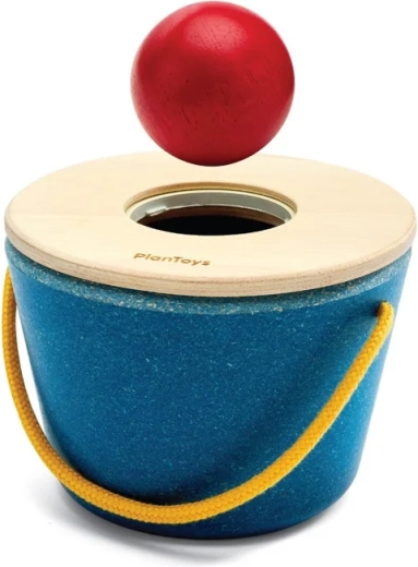 PlanToys drewniane pudełko do wrzucania z piłeczką - 1 sztuka