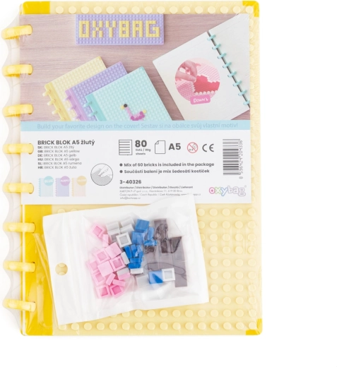 Notes A5 z klockami – żółty