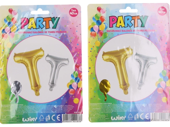 Nadmuchiwany balonik litera T 40 cm