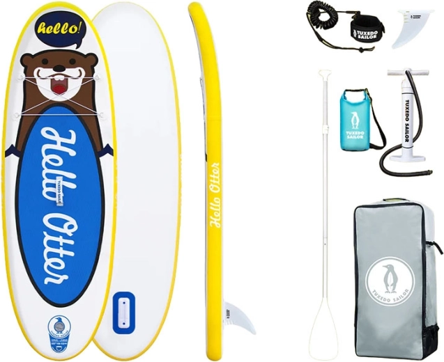 Dziecięcy dmuchany paddleboard FunWater Tuxedo Sailor 240 cm (niebieski)