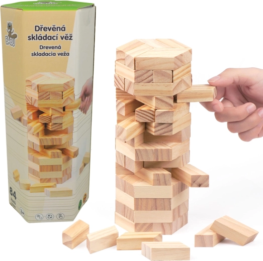 Drewniana wieża do układania 84 szt. Sparkys