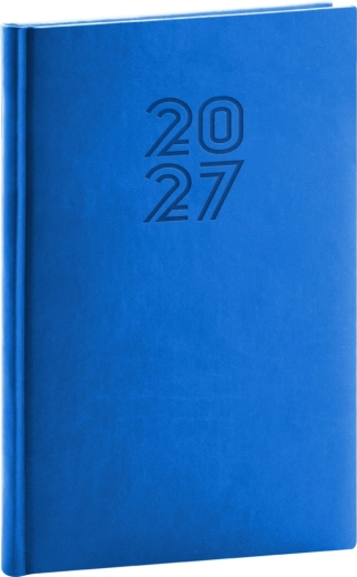 Notique tygodniowy terminarz Aprint 2027 niebieski 15 × 21 cm