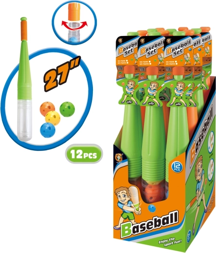 Zestaw baseballowy dla dzieci z piłkami 69 cm