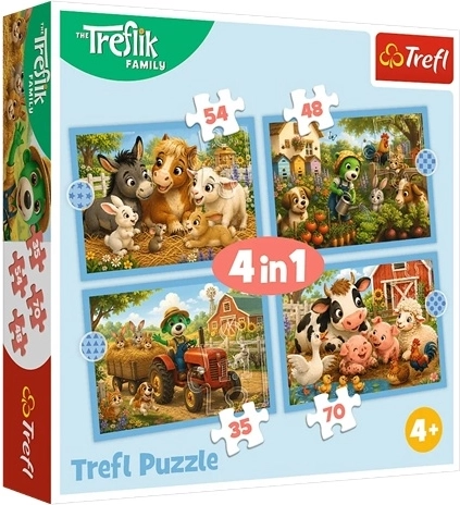 Puzzle 4w1 Rodzinny spacer
