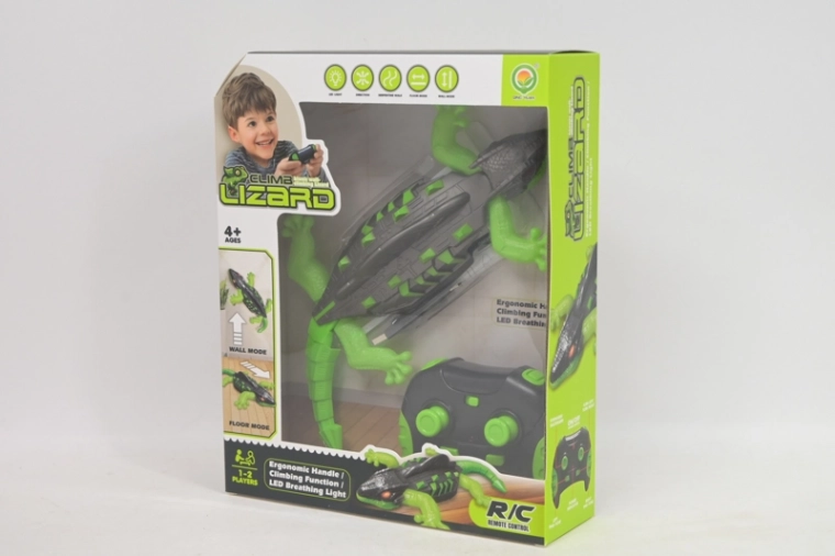 RC gekon wspinający się po ścianie