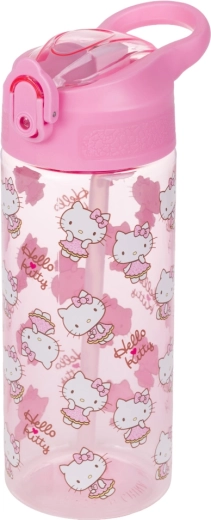 Butelka do picia z tritanu ze słomką Hello Kitty Sweet Leopard 500 ml BAAGL