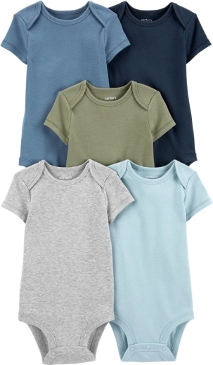 Niemowlęce body Carter’s z krótkim rękawem Cactus & Buffalo, 5 szt., rozmiar 56 (NB) dla chłopców